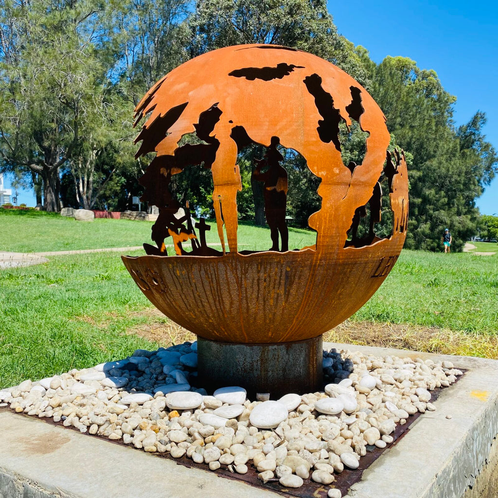 THE ANZAC fire ball fire pit