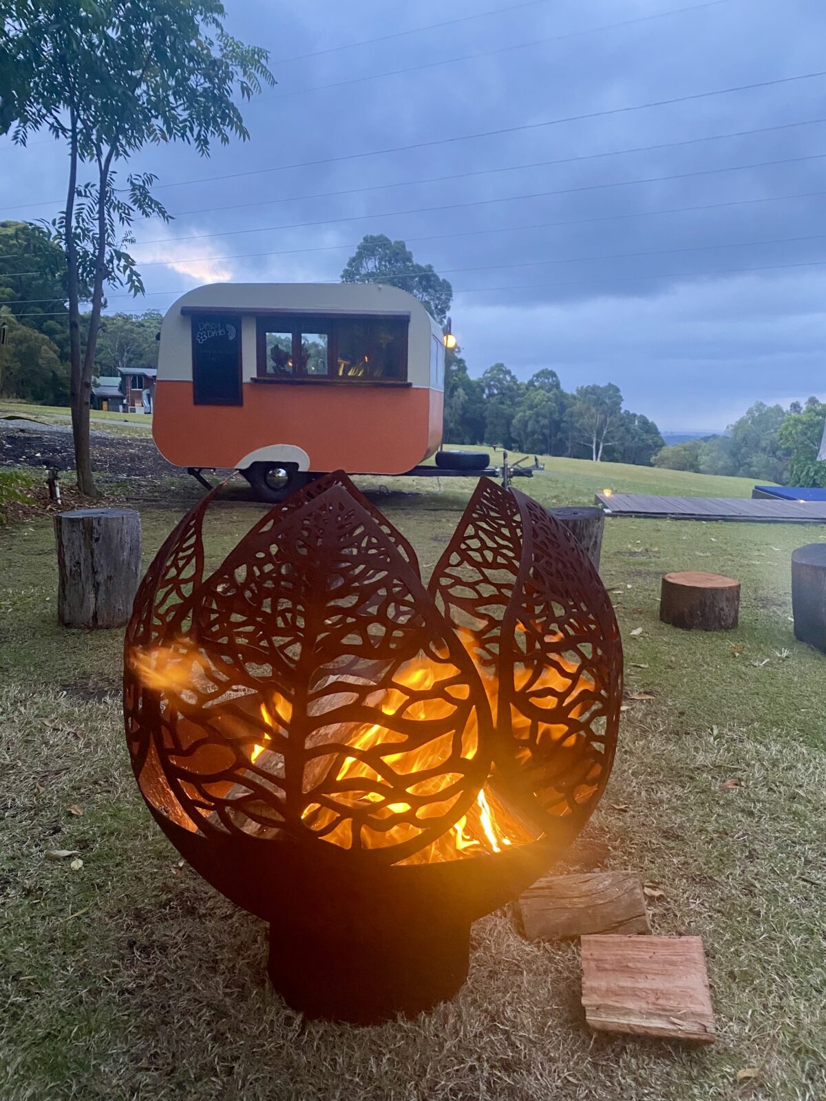 The Leaf Sphere Fire Pit
