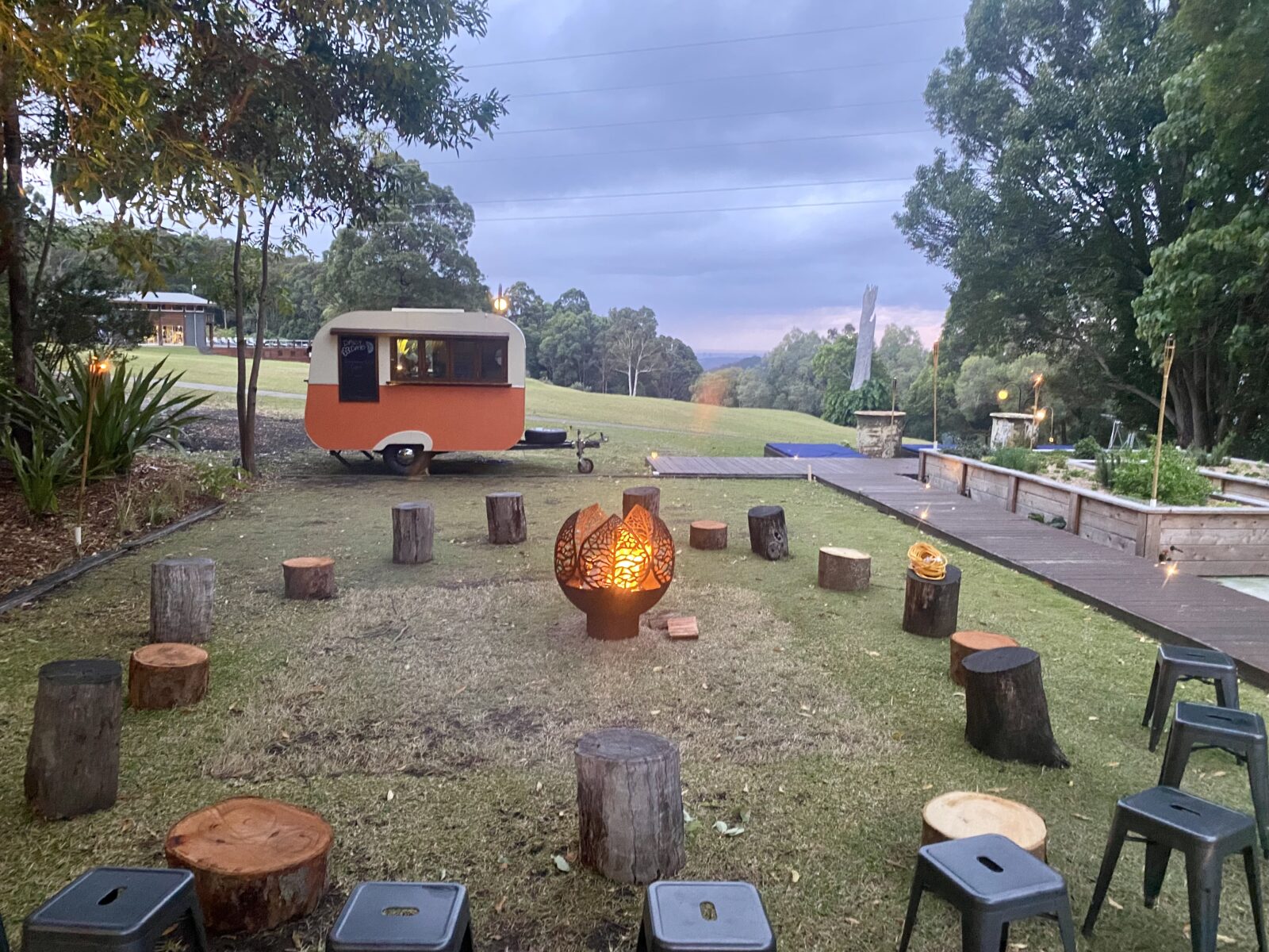 The Leaf Sphere Fire Pit