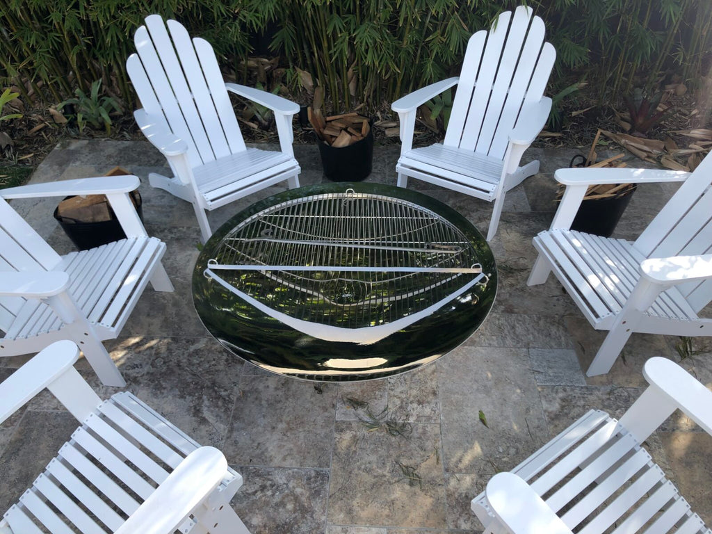 SHALLOW CAULDRON fire pit 1200mm – Stainless Steel