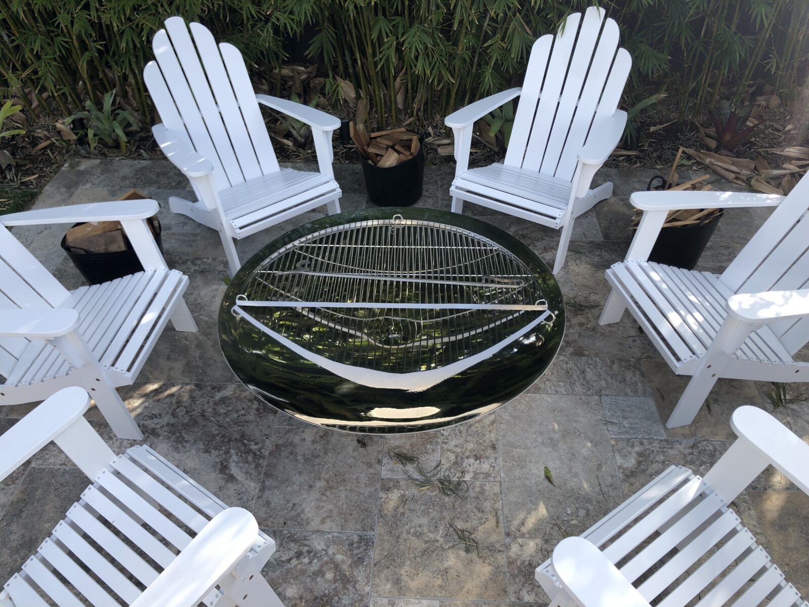 SHALLOW CAULDRON fire pit 1200mm – Stainless Steel