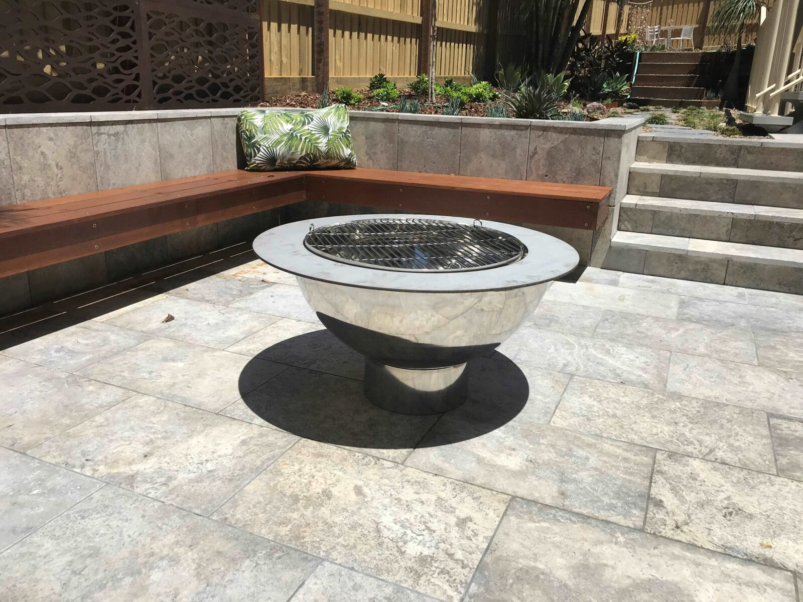 The Teppanyaki Fire Pit - Stainless Steel