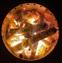 Load image into Gallery viewer, Eco Flame - Smokeless fire pit in use - pic from top 
