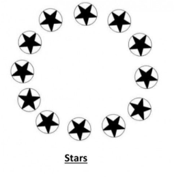 Stars design for bbq