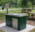 Single BBQ Cabinet in camp setting