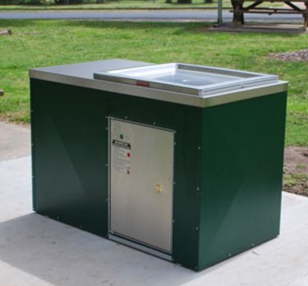 SINGLE BBQ CABINET with powdercoated cladding