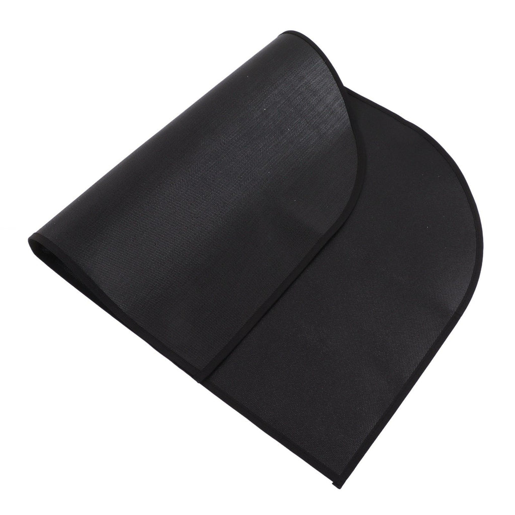 Fire Pit Mat Insulated Fireproof Heat Resistant Foldable Under Grill Mat for Fireplace Outdoor Camping Black 50x80cm/19.7x31.5in