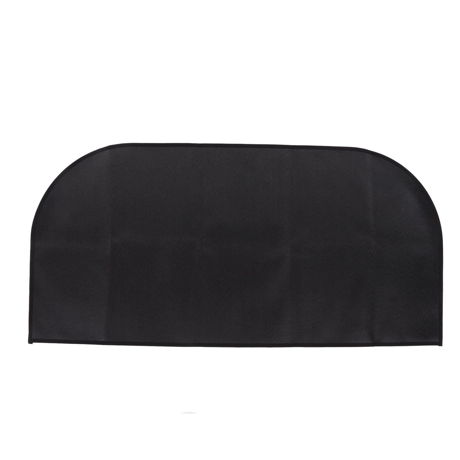 Fire Pit Mat Insulated Fireproof Heat Resistant Foldable Under Grill Mat for Fireplace Outdoor Camping Black 50x100cm/19.7x39.4in