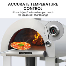 Load image into Gallery viewer, EuroGrille Outdoor Pizza Oven Stainless Steel Portable Pizza Maker Cooker Wood Charcoal Fired
