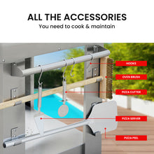 Load image into Gallery viewer, EuroGrille Outdoor Pizza Oven Stainless Steel Portable Pizza Maker Cooker Wood Charcoal Fired
