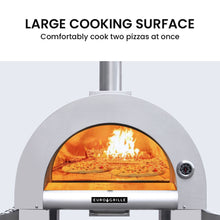Load image into Gallery viewer, EuroGrille Outdoor Pizza Oven Stainless Steel Portable Pizza Maker Cooker Wood Charcoal Fired
