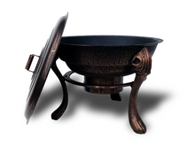 Load image into Gallery viewer, Vesuvius Firepit BBQ with Lid
