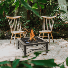 Load image into Gallery viewer, 30&quot; Square Slate Tile Fire Pit Outdoor Patio Heater Fireplace
