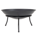 Iron Fire Bowl Traditional Log Fire Pit Outdoor Heating Camp Site Barbecue