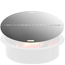 Load image into Gallery viewer, VEVOR Fire Pit Lid Round 40 Inch Foldable Fire Pit Ring Snuff Cover 430 Stainless Steel Fire Pit Spark Screen Cover 3mm Thickness
