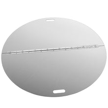 Load image into Gallery viewer, VEVOR Fire Pit Lid Round 40 Inch Foldable Fire Pit Ring Snuff Cover 430 Stainless Steel Fire Pit Spark Screen Cover 3mm Thickness
