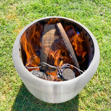 Load image into Gallery viewer, Smokeless fire pit in use in the backyard
