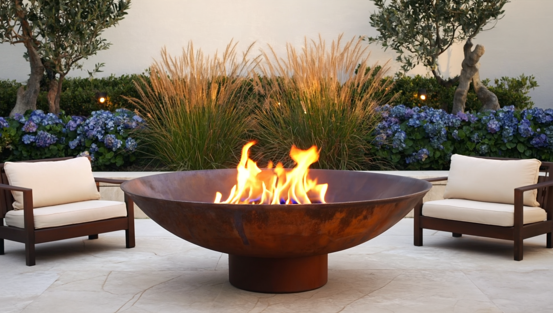 1200mm cast iron fire pit rust look