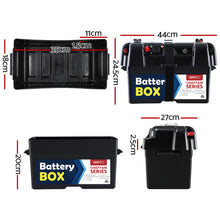 Load image into Gallery viewer, GIANTZ Battery Box 12V Camping Portable Deep Cycle AGM Universal Large USB Cig
