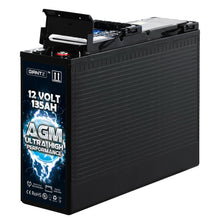 Load image into Gallery viewer, Giantz AGM Deep Cycle Battery 12V 135Ah Portable 4WD Sealed Marine Solar Slim
