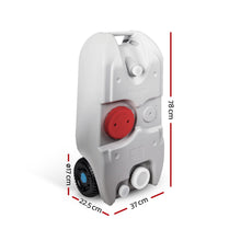 Load image into Gallery viewer, Weisshorn 40L Portable Wheel Water Tank - Grey
