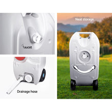 Load image into Gallery viewer, Weisshorn 40L Portable Wheel Water Tank - Grey
