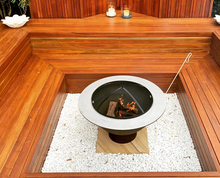 Load image into Gallery viewer, Ember screen on Teppanyaki fire pit
