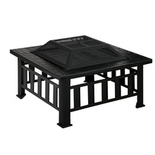 Load image into Gallery viewer, Fire Pit BBQ Table Grill Outdoor Garden Wood Burning Fireplace Stove
