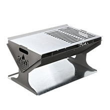 Load image into Gallery viewer, Grillz Fire Pit BBQ Outdoor Camping Portable Patio Heater Folding Packed Steel
