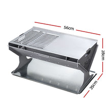 Load image into Gallery viewer, Grillz Fire Pit BBQ Outdoor Camping Portable Patio Heater Folding Packed Steel
