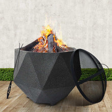 Load image into Gallery viewer, Grillz Outdoor Portable Fire Pit Bowl Wood Burning Patio Oven Heater Fireplace
