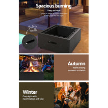 Load image into Gallery viewer, Grillz Outdoor Fire Pit Patio Charcoal Firepit Heater Backyard Garden Fireplace
