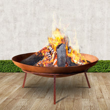 Load image into Gallery viewer, Grillz Rustic Fire Pit Heater Charcoal Iron Bowl Outdoor Patio Wood Fireplace 60CM

