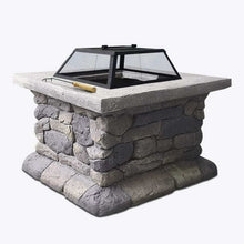 Load image into Gallery viewer, Grillz Fire Pit Outdoor Table Charcoal Garden Fireplace Backyard Firepit Heater

