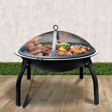 Load image into Gallery viewer, Grillz 30 Inch Portable Foldable Outdoor Fire Pit Fireplace
