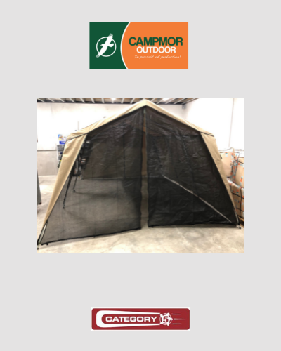 Campmor Canvas Gazebo Mesh end with zip