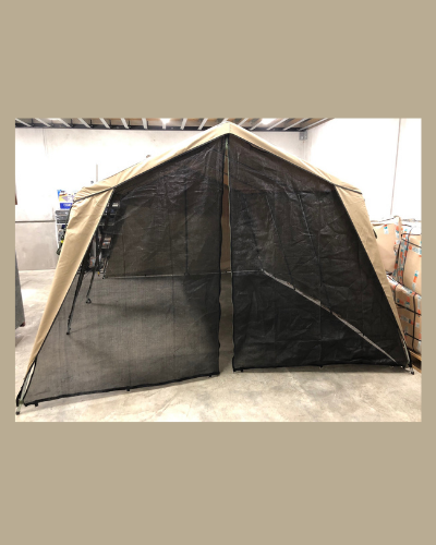 Campmor Canvas Gazebo Mesh end with zip