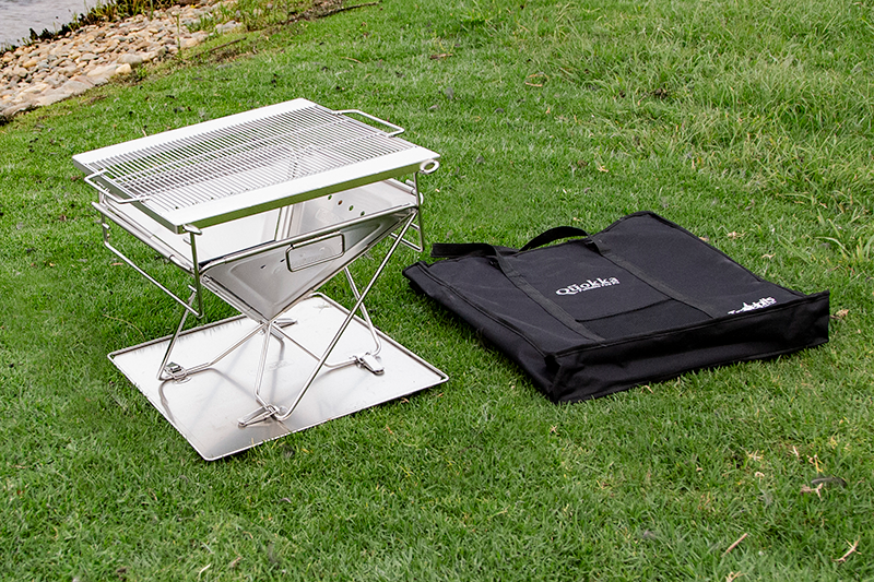 Quokka II folding Camping Fire pit/BBQ - LARGE