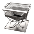 Quokka II folding Camping Fire pit/BBQ - LARGE