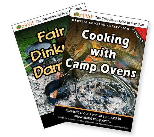 Twin Pack Cook Books - Cooking With Camp Ovens Fair Dinkum Dampers Books, Camp Oven Cooking