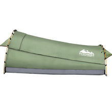 Load image into Gallery viewer, Weisshorn Swags King Single Camping Swag Canvas Tent Deluxe With Mattress
