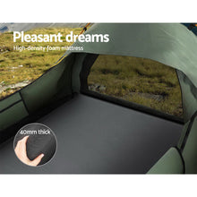 Load image into Gallery viewer, Weisshorn Swags King Single Camping Swag Canvas Tent Deluxe With Mattress
