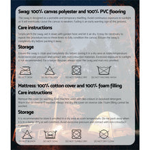 Load image into Gallery viewer, Weisshorn Swags King Single Camping Swag Canvas Tent Deluxe With Mattress
