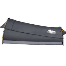Load image into Gallery viewer, Weisshorn Camping Swags King Single Swag Canvas Tent Deluxe Dark Grey Large
