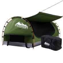 Load image into Gallery viewer, Weisshorn Swag King Single Camping Swags Canvas Free Standing Dome Tent Celadon
