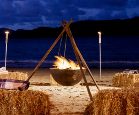 The Tripod fire pit