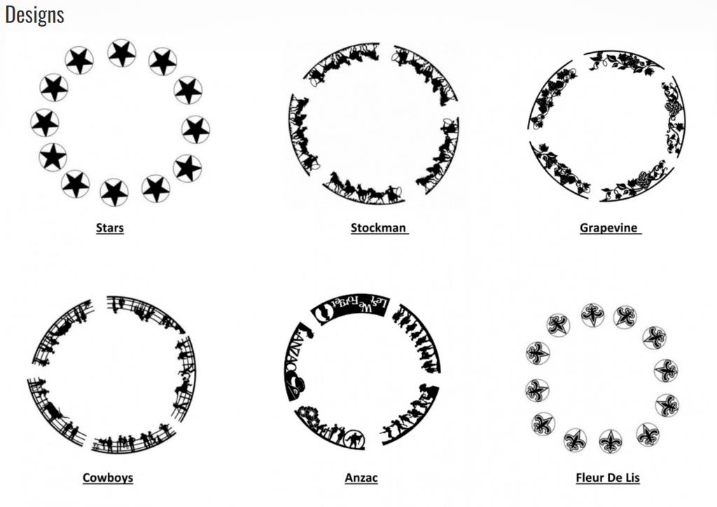 BBQ / Fire Pit 900mm designs