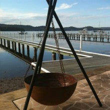 The Tripod fire pit