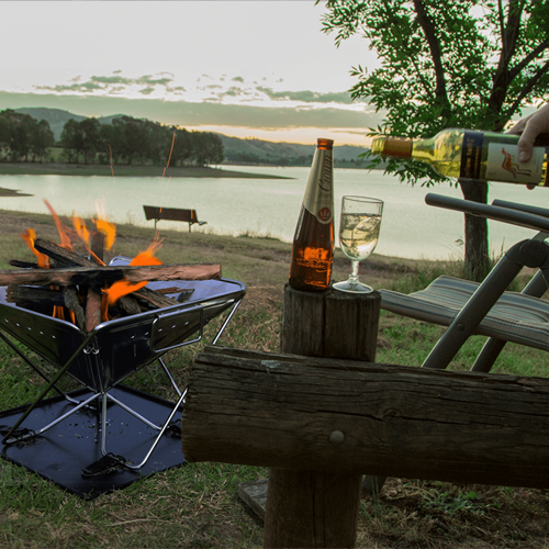 Quokka II folding Camping Fire pit/BBQ - MEDIUM
