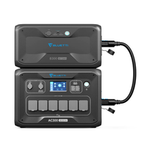 Load image into Gallery viewer, BLUETTI Expandable Power Station AC300 and B300 External Battery Module, 3072Wh LiFePO4 Battery Backup w/ 6 3000W AC Outlets(6000W Peak), Solar Generator For Home Backup, Vanlife, Emergency
